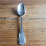 Set of 10 small silver metal spoons