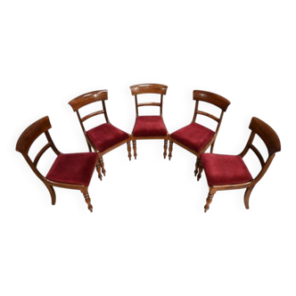 Set of 5 Mahogany Chairs, Victorian Period, England – Part 2