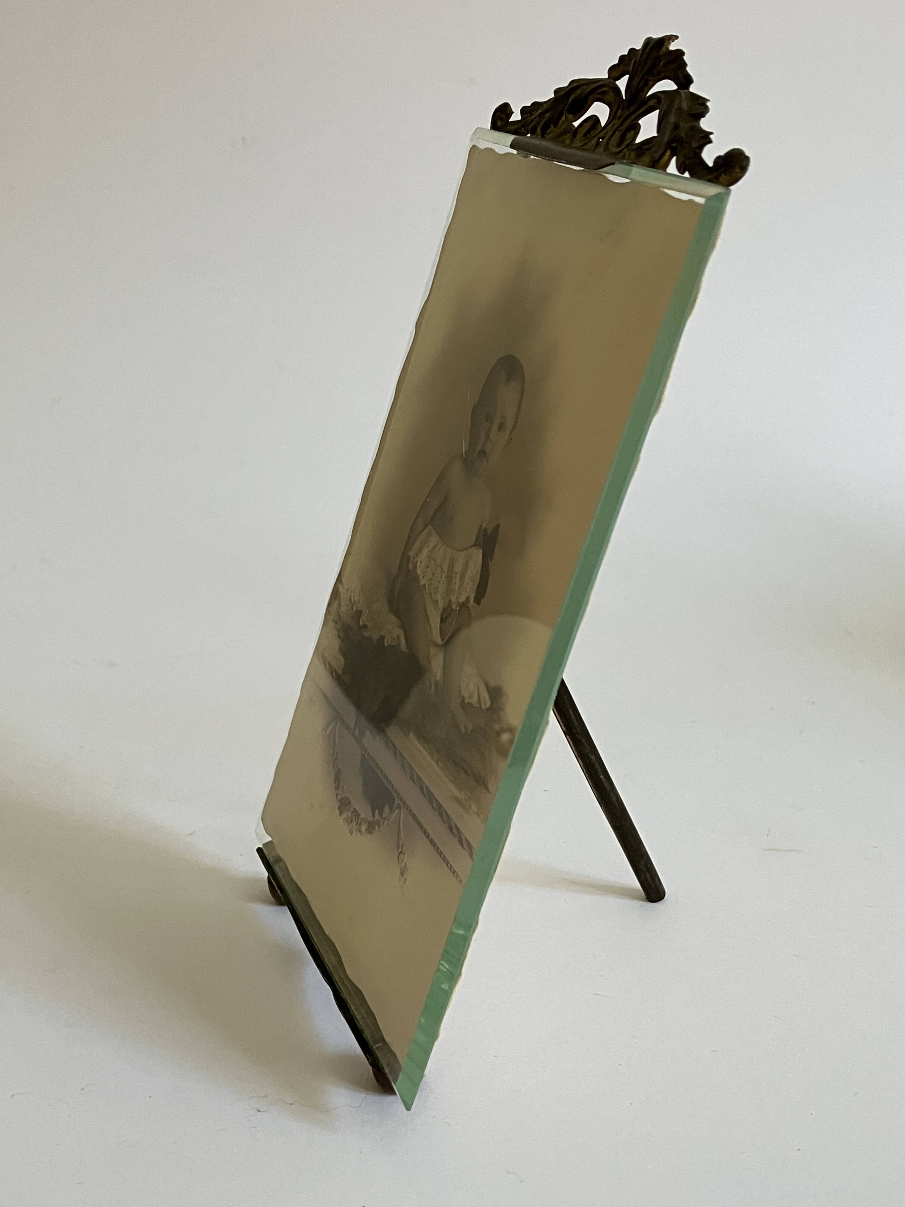 Brass frame, beveled glass - Model 2