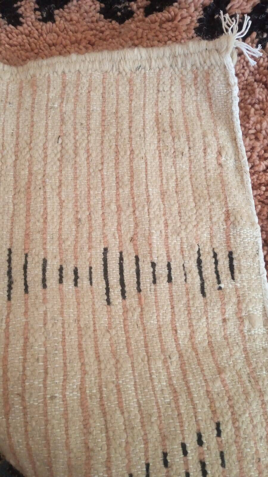 Berber rug in almond colour, 3/2m.