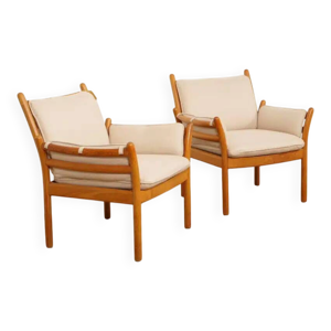 Ensemble de 2 fauteuils - teck