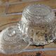 Sugar bowl, candy-maker décor fleur de lys vintage
