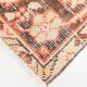 Tapis vintage à motifs orientaux rouge et crème