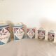 Series of 6 Sarreguemines spice jars