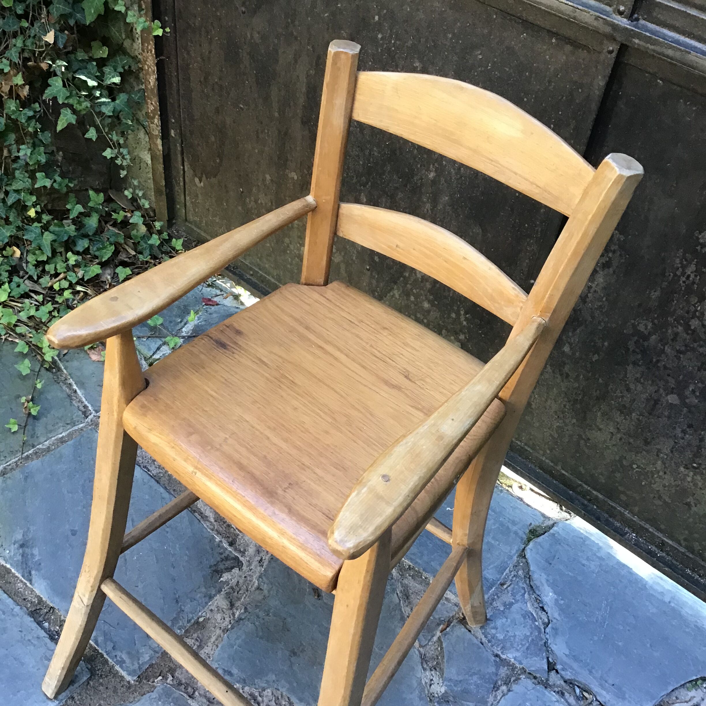 Children's high chair solid wood
