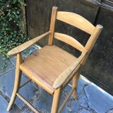 Children's high chair solid wood