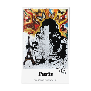 Affiche Paris par Salvador Dali