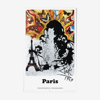 Poster Paris by Salvador Dali