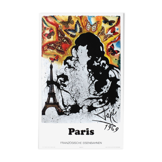 Affiche Paris par Salvador Dali