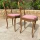 Paire de chaises en acajou style Louis XV