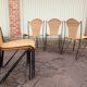 Chaises fer forgé rotin vintage