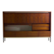 Minimalist backlit highboard in teak, Belgium 1960s