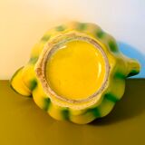 Pichet forme melon en barbotine