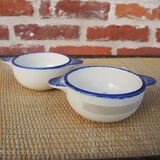 2 old Breton earthenware bowls – Pornic & MBFA