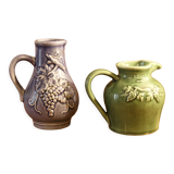 Set of two bistro pitchers  Revol France