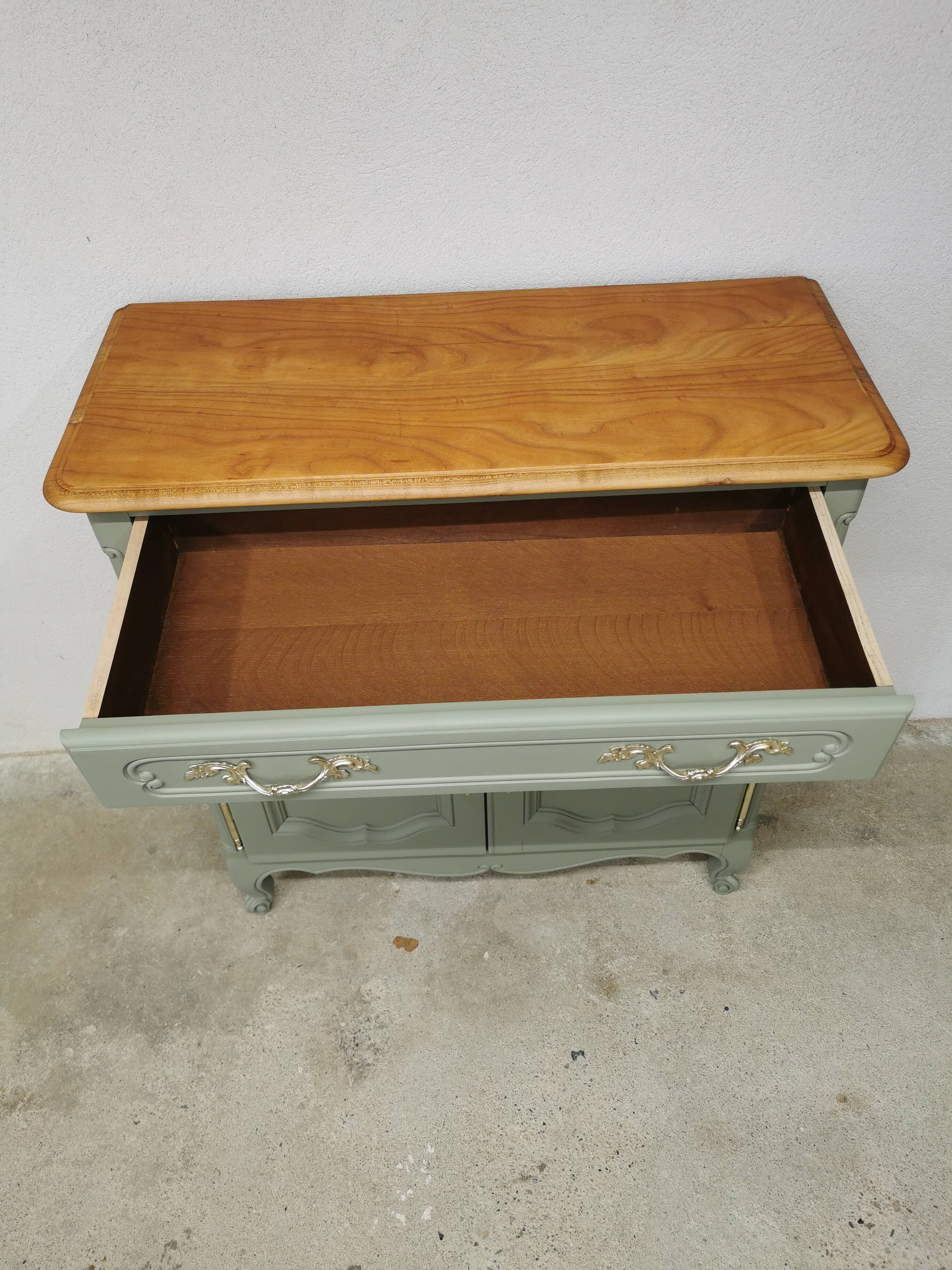 Vintage buffet in cherry wood refurbished