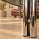 Vintage coffee table in chrome and smoked glass – 1970s/80s