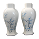 Paire de vases vintage 1960 porcelaine de Limoges