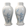 Paire de vases vintage 1960 porcelaine de Limoges