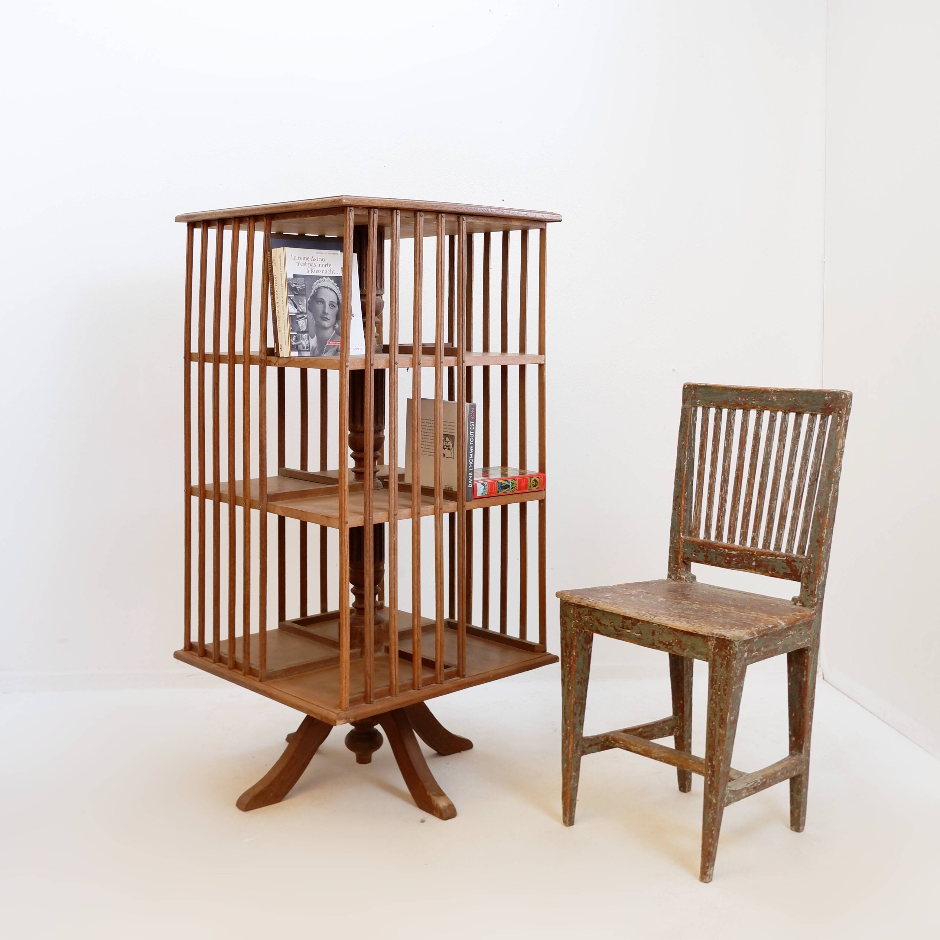 Revolving bookcase, early 20th century