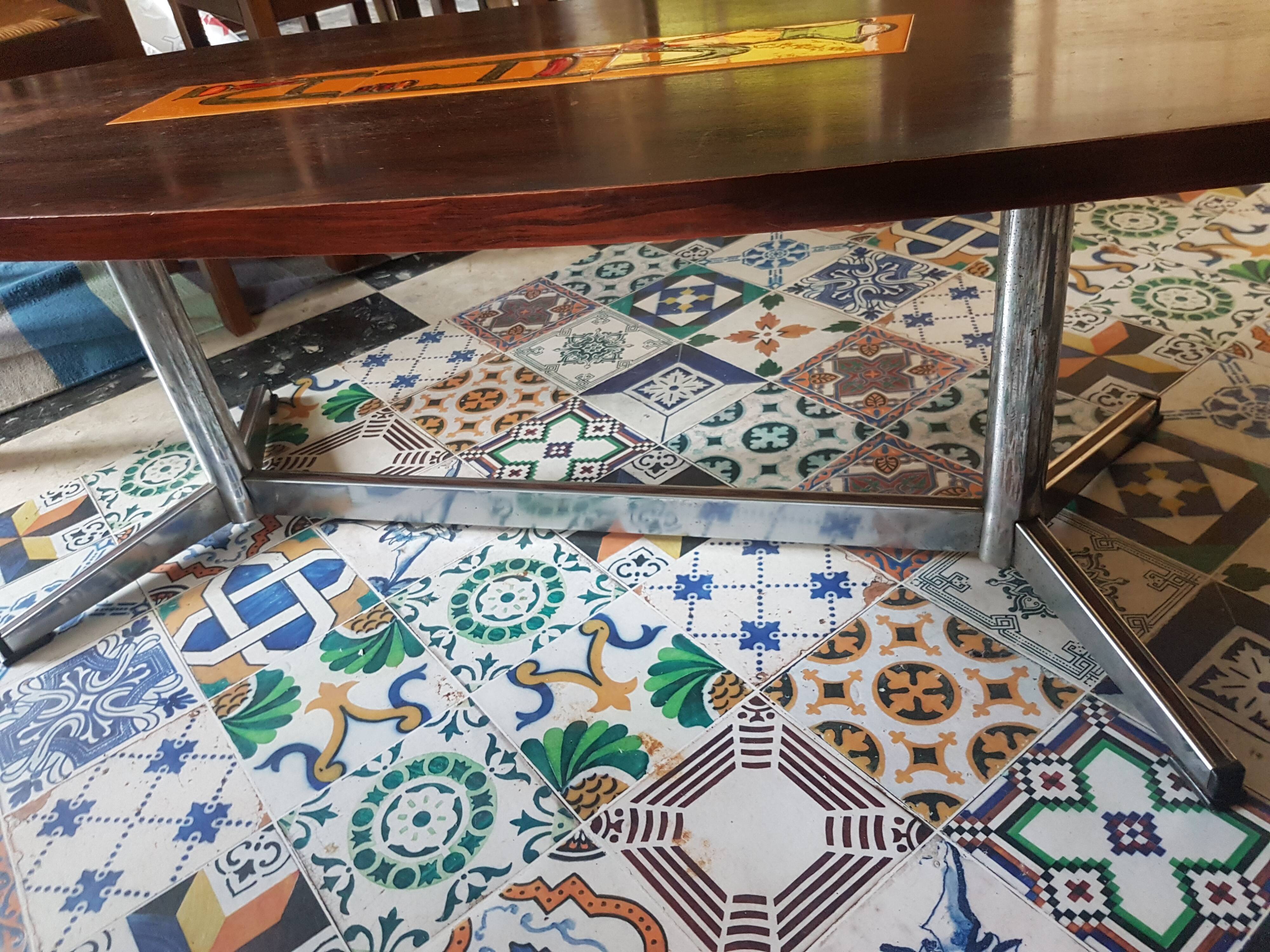 Vintage ceramic lounge coffee table