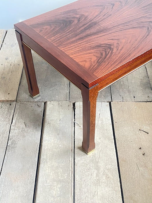 Modern Mahogany and Brazilian Rosewood Side Table Sweden circa 1960s