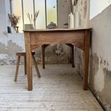 Oak desk with spindle legs, 1950s