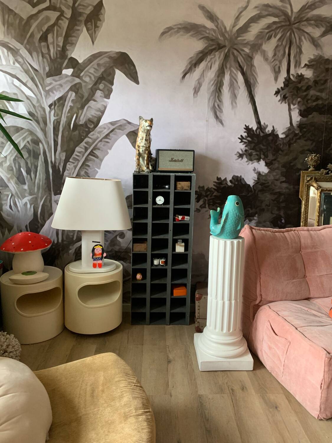 Vintage ceramic column