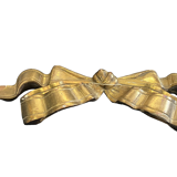 Decorative knot in wood and gilded stucco nineteenth