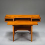 Mid-century modern teak desk, 1980s