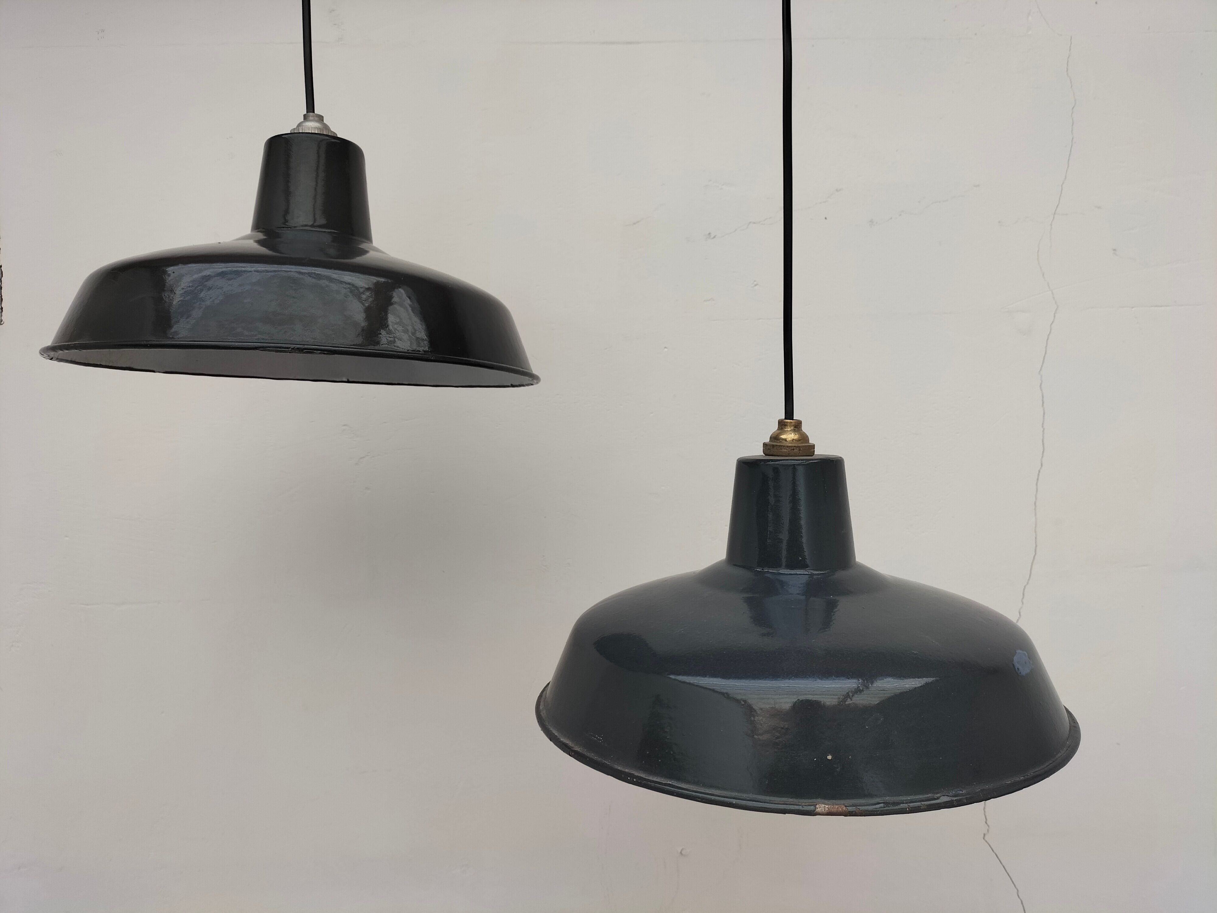 Pair of antique lamps