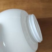 Globe de lampe en opaline moulé diamètre 16 cm