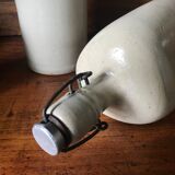 Bottles in varnished sandstone