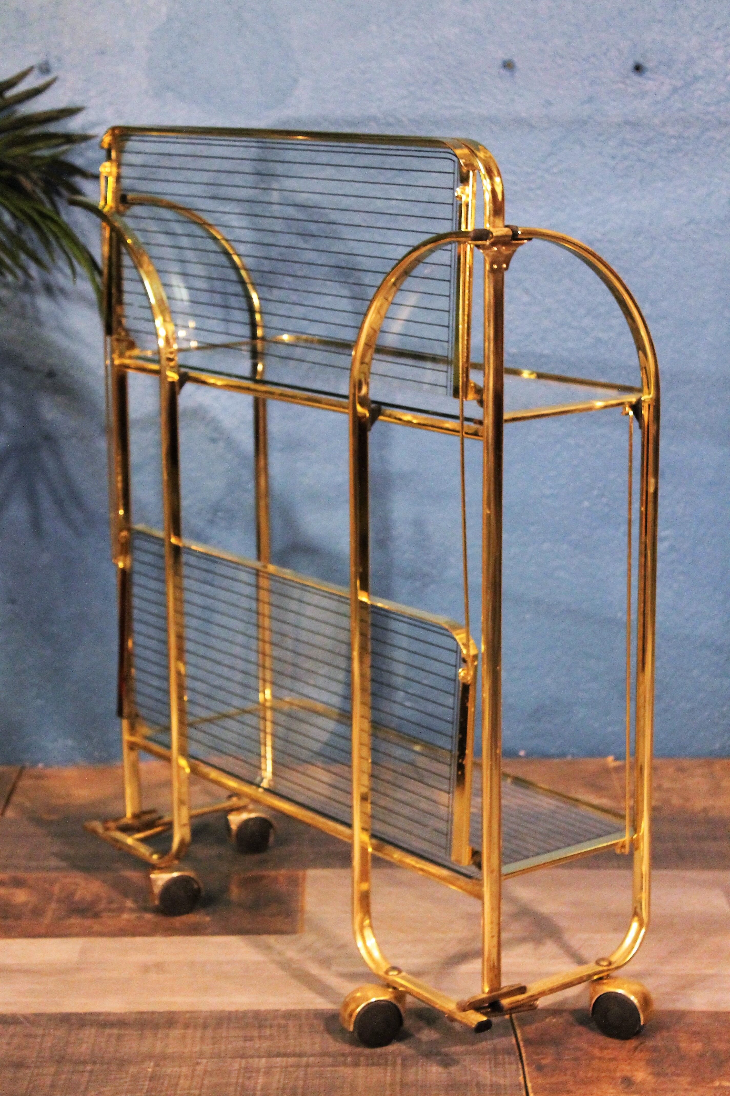 Metal-glass trolley 1970s