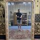 Louis Philippe period mirror in gilded stucco 100x147cm