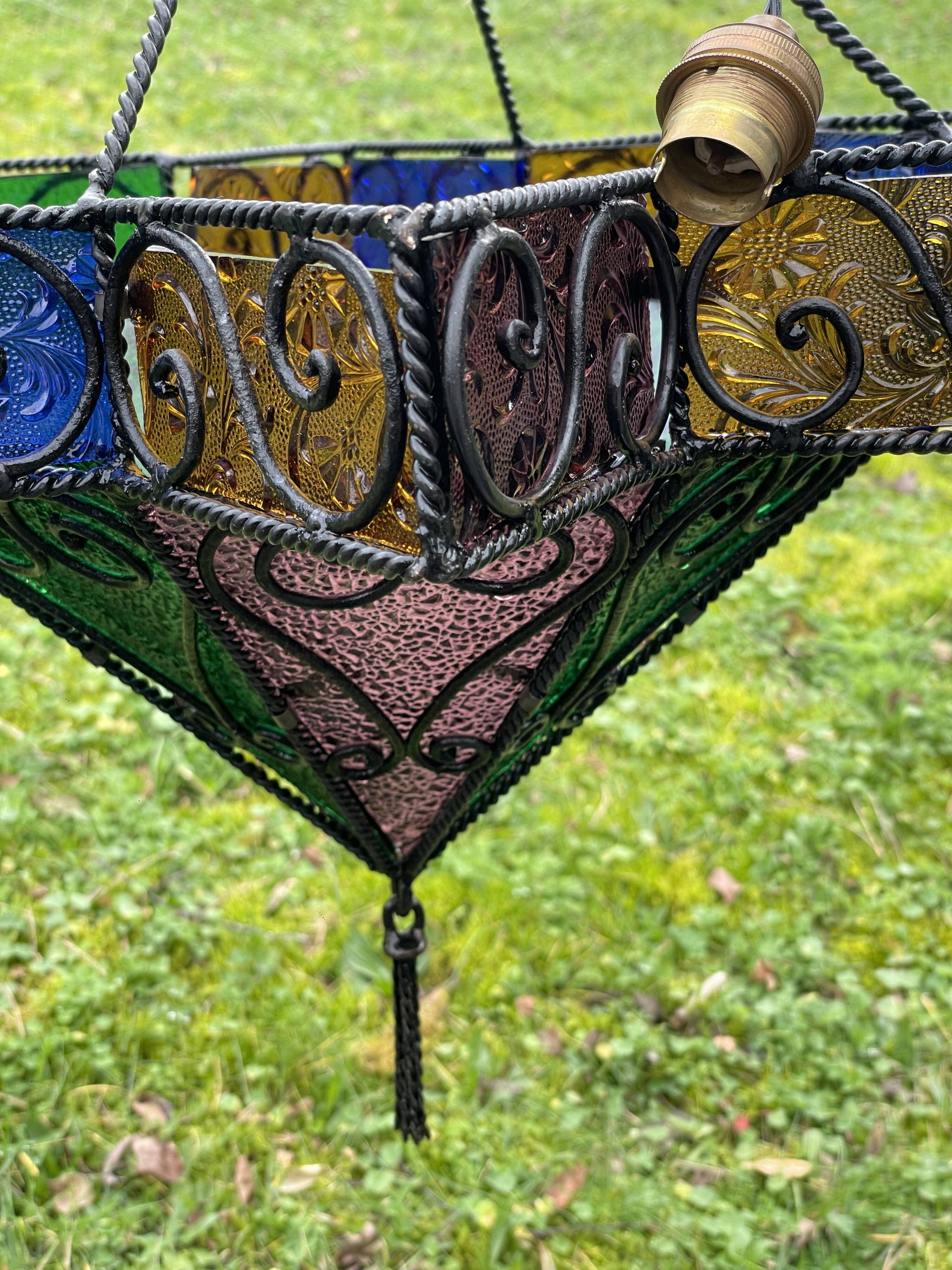 Oriental star chandelier from the 70s