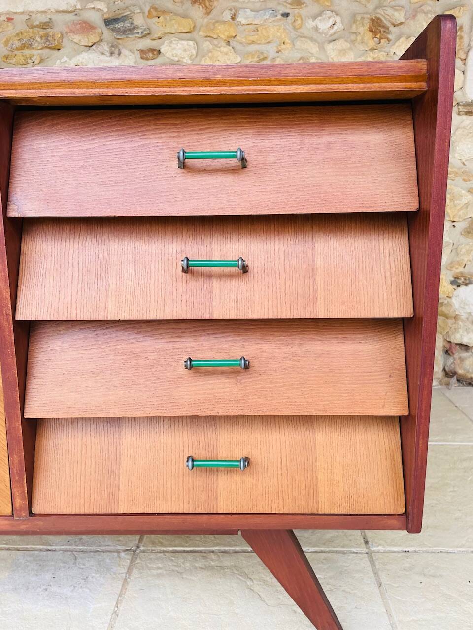 Vintage enfilade in ash and mahogany circa 1950s