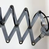 Grey Industrial Gooseneck Scissor Wall Lamp from Elektroinstala, 1960s