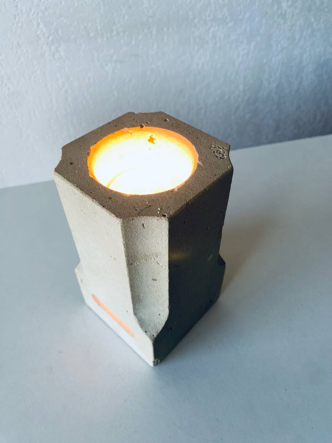 Stone column night light lamp