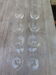 Lot de 8 verres en cristal gravé