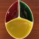 Vintage aperitif dish in ceramic 1950s