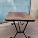 Table basse années 60 fer forgé