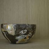 Empty handmade marbled pocket