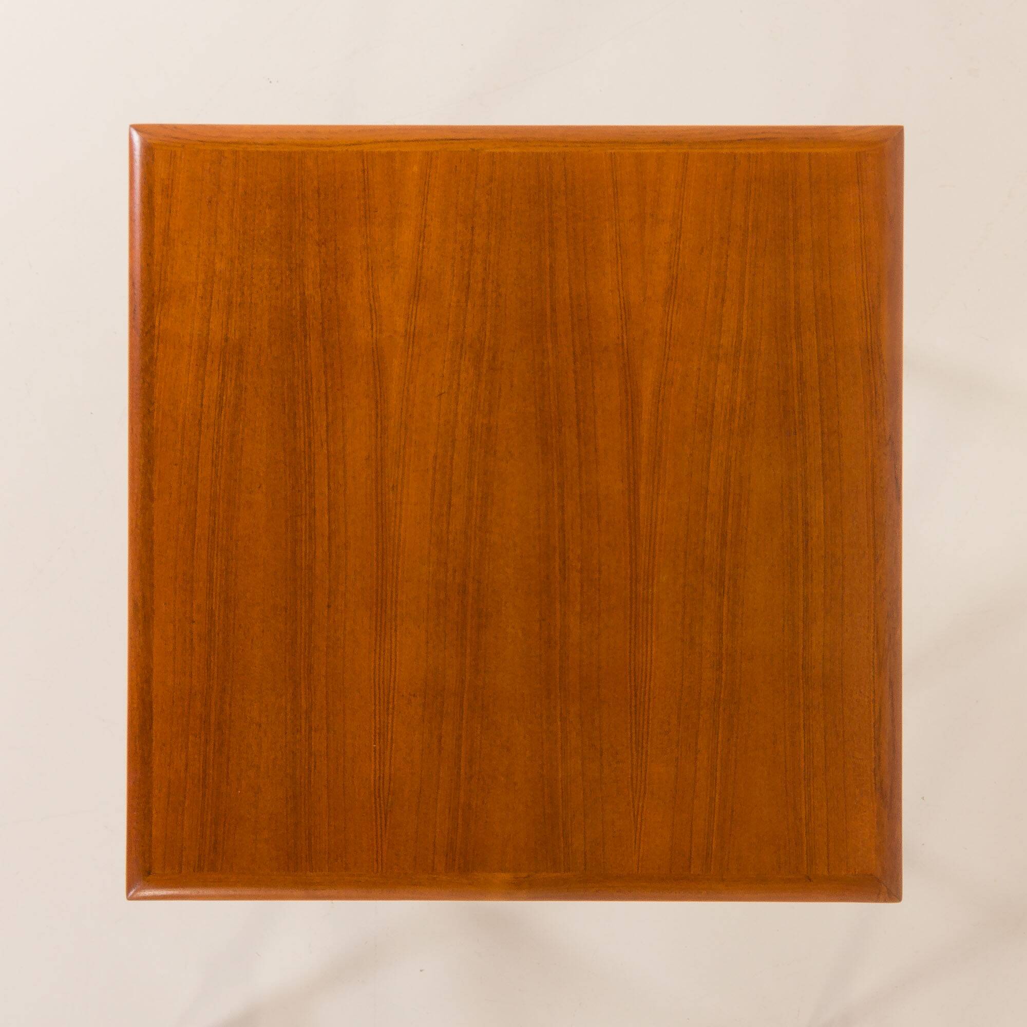 Small Danish square teak dining table with extensions, 1960s