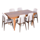 Art Deco Oak & Spruce Folding Table attributed to J. Leleu, France, 1920s