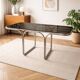 Mid-century glass and chrome table