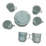 6 vintage cups and saucers