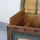 Folk art painted bridal chest
