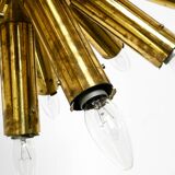 XXL 1960s Space Age brass ceiling lamp by J.T. Kalmar with 43 arms | 66 cm