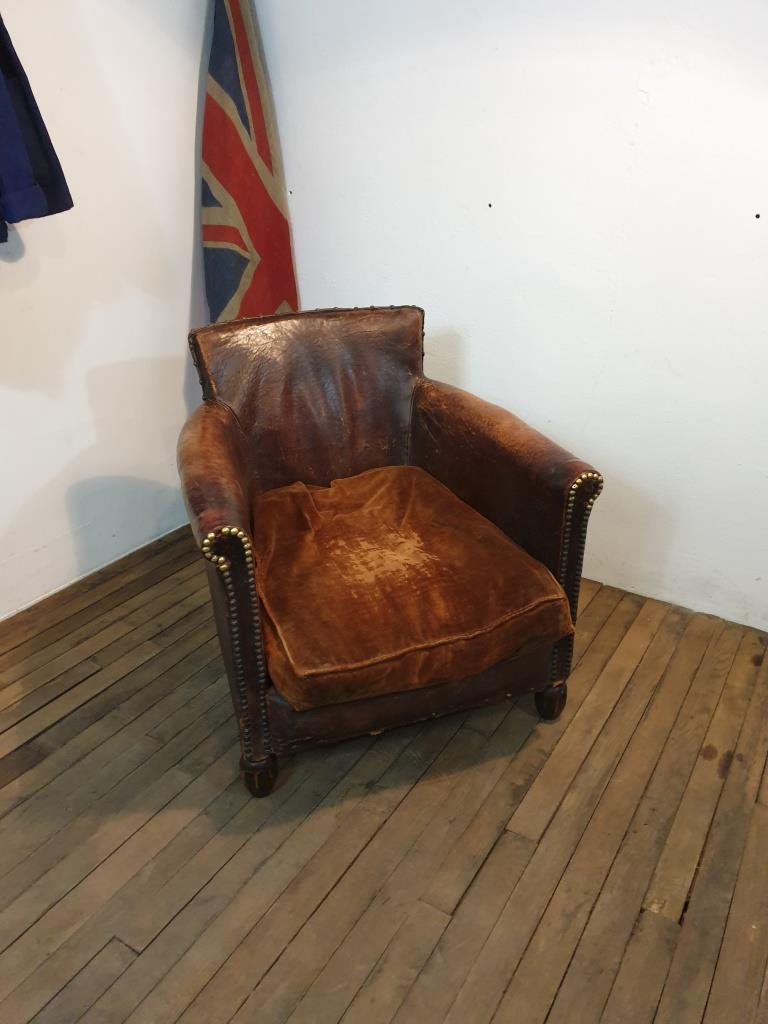Fauteuil club cuir